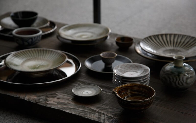 Japanese dishes, various tableware pottery