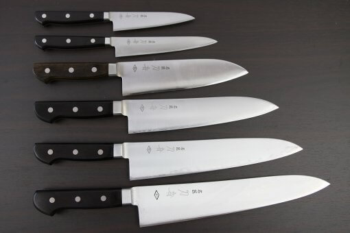 Toshu super blue steel series, japanese chef knives, full lineup