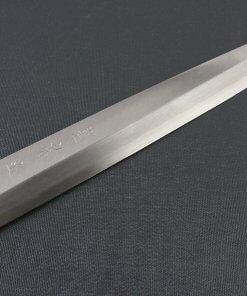 Japanese professional chef knife, Yanagiba sushi knife, steel 270mm, details of blade front side