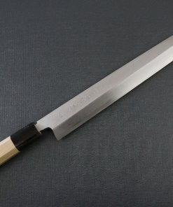 Japanese professional chef knife, Yanagiba sushi knife, steel 300mm, entire view