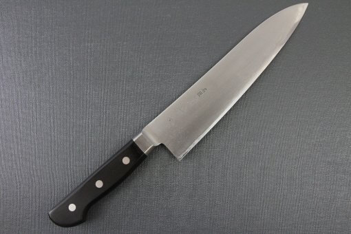 Japanese Chef Knife, Toshu super blue steel Aogami Super, Gyuto chef knife 210mm, entire front view