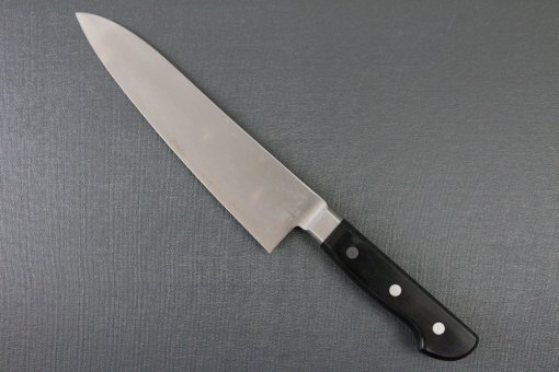 Japanese Chef Knife, Toshu super blue steel Aogami Super, Gyuto chef knife 210mm, backside view
