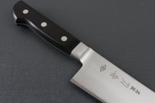 Japanese Chef Knife, Toshu super blue steel Aogami Super, Gyuto chef knife 210mm, diagonal front view
