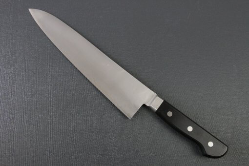 Japanese Chef Knife, Toshu super blue steel Aogami Super, Gyuto chef knife 240mm, backside view