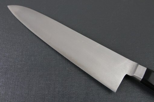 Japanese Chef Knife, Toshu super blue steel Aogami Super, Gyuto chef knife 240mm, details of backside view