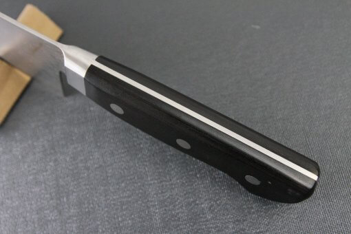 Japanese Chef Knife, Toshu super blue steel Aogami Super, Gyuto chef knife 240mm, handle top view