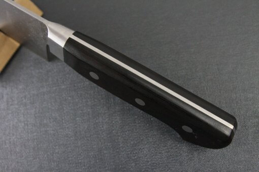Japanese Chef Knife, Toshu super blue steel Aogami Super, Gyuto chef knife 240mm, handle top view