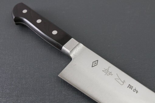 Japanese Chef Knife, Toshu super blue steel Aogami Super, Gyuto chef knife 240mm, diagonal front view