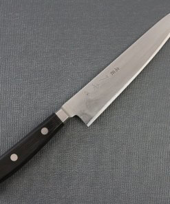 Japanese Chef Knife, Toshu super blue steel Aogami Super, petit knife 150mm, entire front view