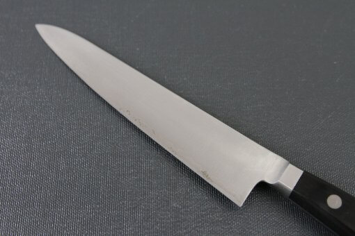 Japanese Chef Knife, Toshu super blue steel Aogami Super, petit knife 150mm, details of blade backside