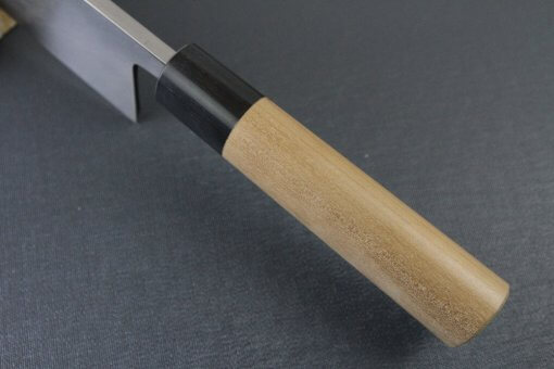 Japanese professional chef knife, Deba fillet knife, stainless steel 210mm, handle top veiw