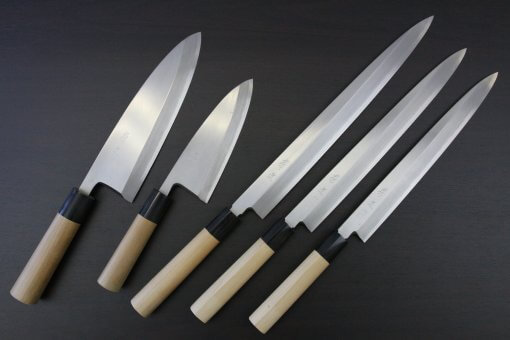 Japanese professional chef knife, Deba fillet knife, stainless steel full lineup