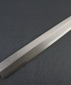 Japanese professional chef knife, Yanagiba Sushi knife, stainless steel 300mm, details of blade frontside