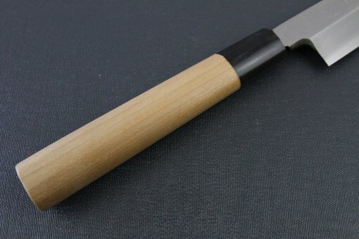 Japanese professional chef knife, Yanagiba Sushi knife, stainless steel 300mm, details of handle