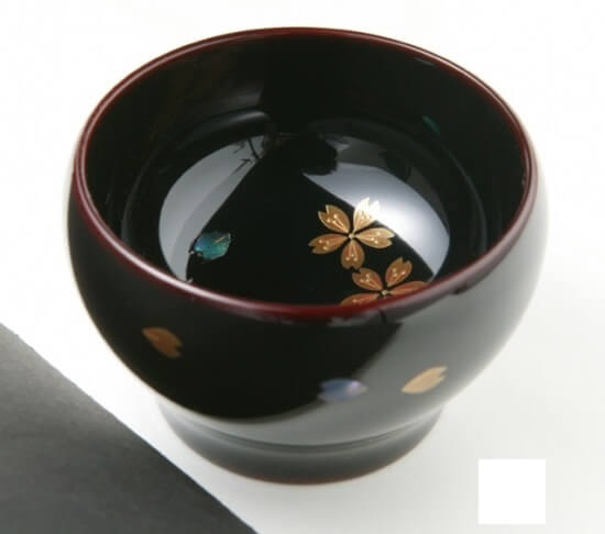 Wajima-nuri Lacquerware, a Japanese craft and art, Sake cup