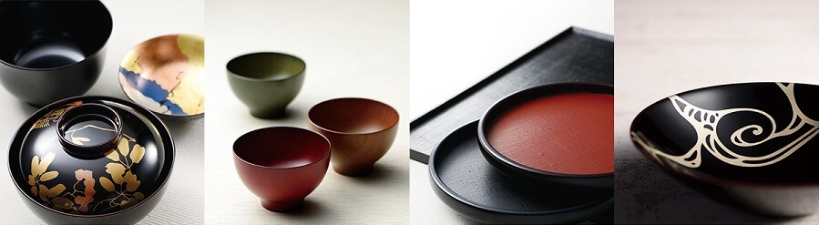 Echizen lacquerware, a Japanese traditional craft, various types of lacquerware