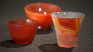 Wakasa Agate Craft, a Japanese craft, beautiful cups