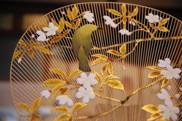 Kyoto Uchiwa Fans, a Japanese craft, details of high grade fans