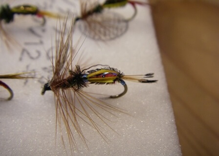 Banshu fishing flies, a Japanese traditional craft, details of a fly