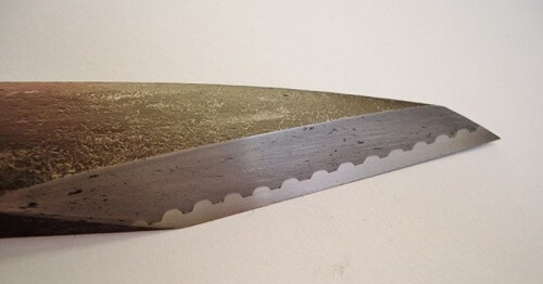 Miki cutlery, a Japanese traditional crafts, details of blade of small knife