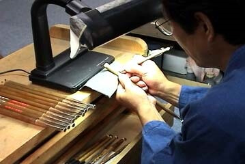 Kumano brushes for makeup, a Japanese craft, making process