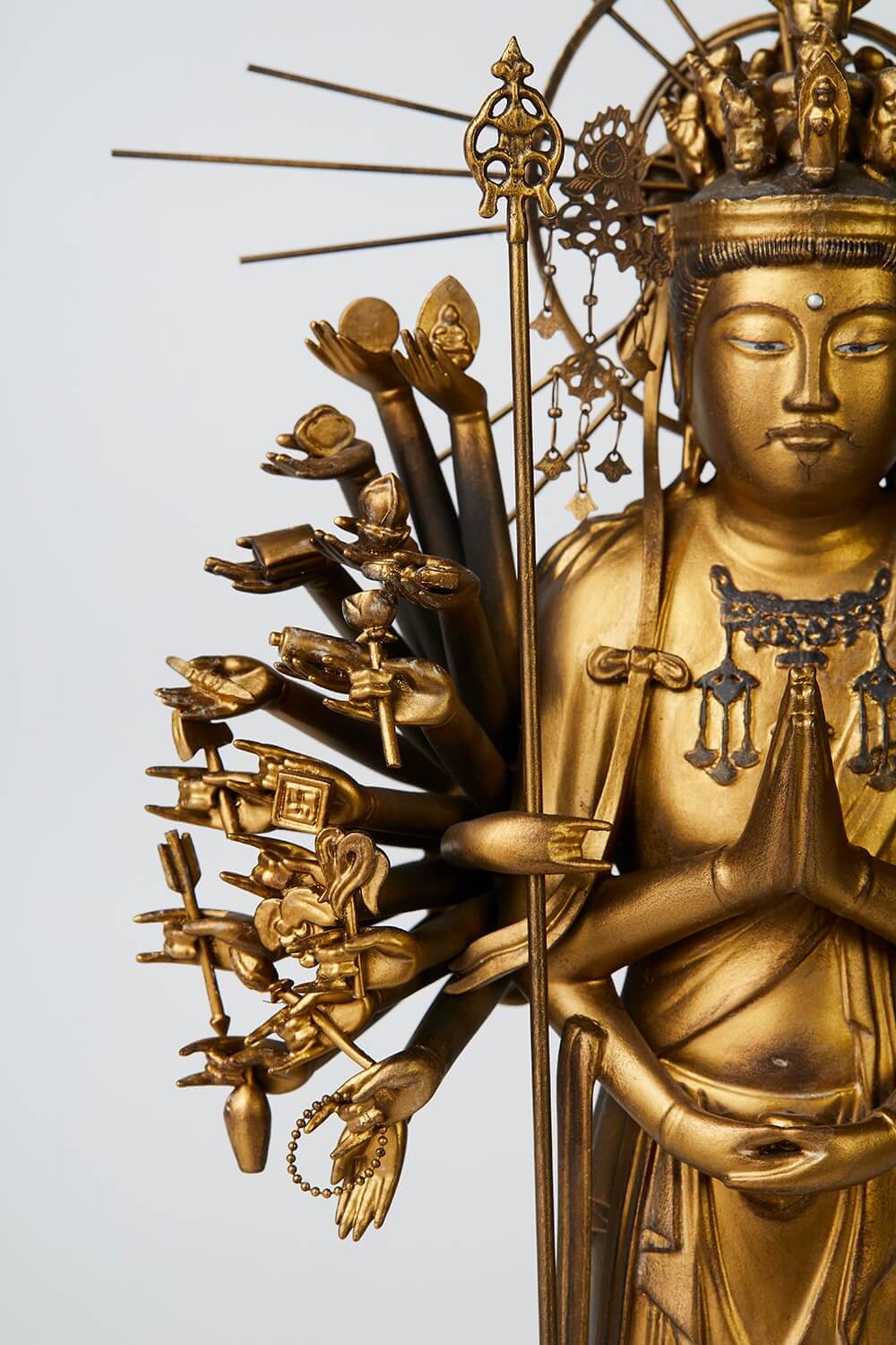 Japan’s Ultimate Buddhist Artwork: The Thousand-Armed Kannon, replicated buddha statue product details