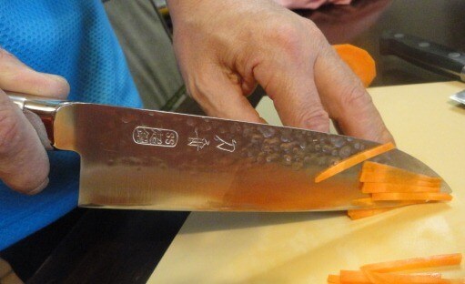 Highest quality Japanese chef knives and kitchen knives, cutting carrots