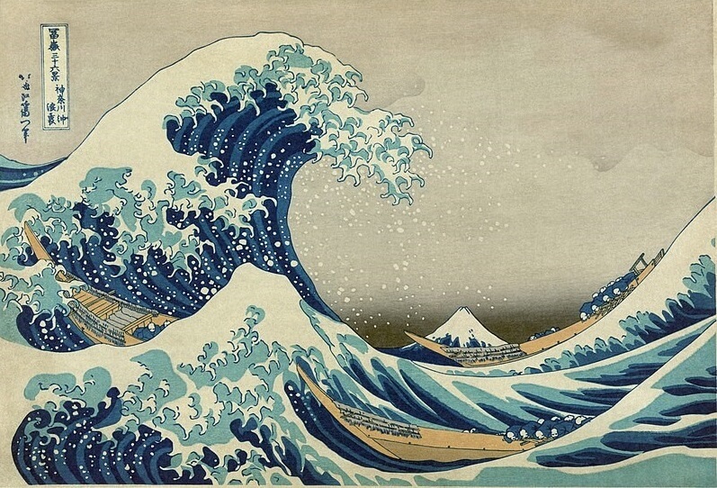 Ukiyo-e, Japanese Wood Block Prints, the wave print