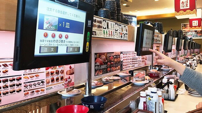 Rotating sushi restaurant system