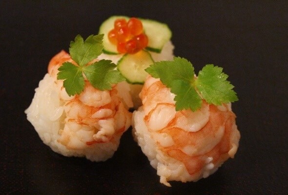 Sushi that can be used in Bento, shrimp Sushi