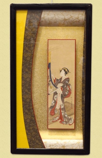 Art framing and repair techniques, a Japanese craftsmanship, flamed painting