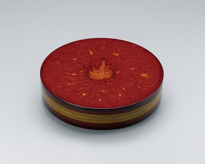 Kagawa lacquerware, a Japanese traditional craft, product made by a living national treasure master crafteman