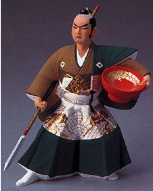 Hakata dolls, a Japanese doll craft, sample of higher price doll, Samurai