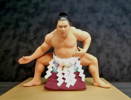 Hakata dolls, a Japanese doll craft, sample of higher price doll, Sumo wrestler