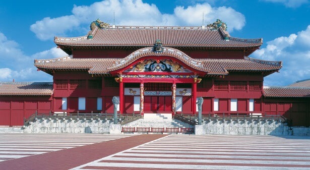 Shuri castle in Okinawa prefecture, ancient Ryukyu kingdom