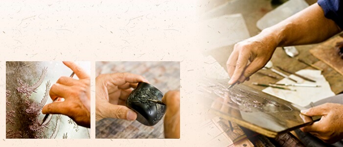 Ryukyu lacquerware, a traditional Japanese craft, making process of Sake cups