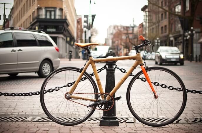 ways of using Japanese bamboo, bike frame