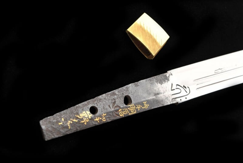 details of a Japanese sword of national treasure