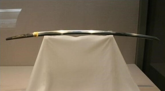 Masamune, Japan's greatest Katana sword, sword blade in a showcase