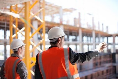 men in construction area