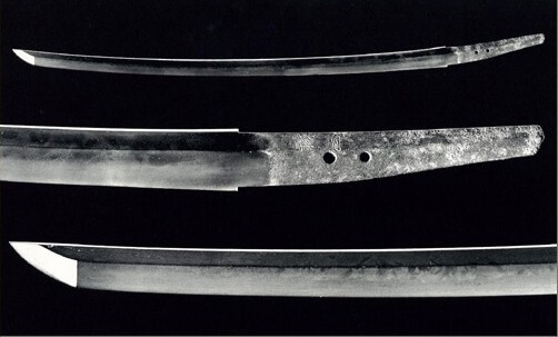 Muramasa, a cursed Japanese sword, details of the blade