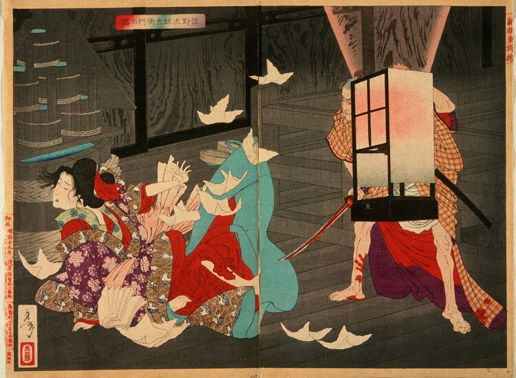 Muramasa, a cursed Japanese sword, related story on Ukiyo-e 1