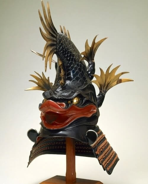 Samurai helmet, Japanese Kabuto, strange shape one