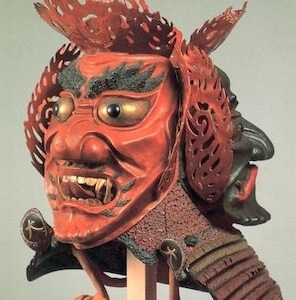 Samurai helmet, Japanese Kabuto, daemon-like