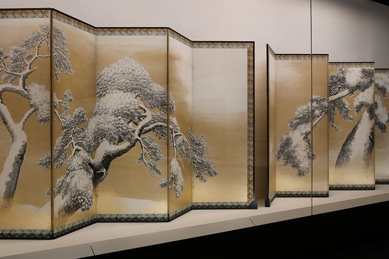 Byobu by Maruyama Ohkya, Japan's national treasure, entire view in Mitsui museum