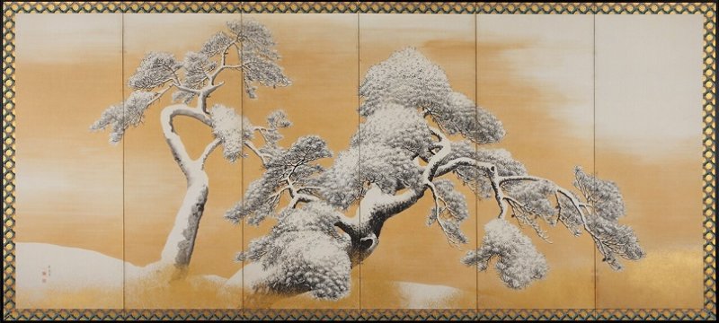 Byobu by Maruyama Ohkya, Japan's national treasure, entire view of a half