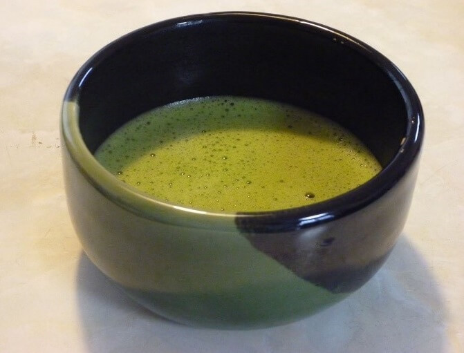 Japanese Tea ceremony, a cup of green tea