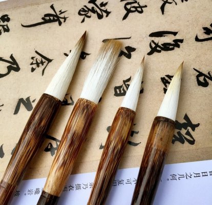 Shodo brush for Japanese calligraphy writing Shodo, some types of brushes