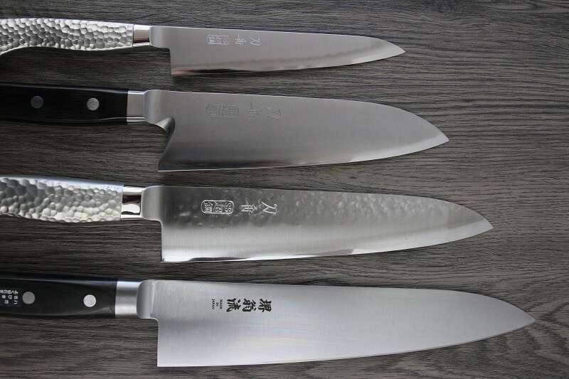 Toshu Made-to-order Japanese chef knives, blade length vatiations