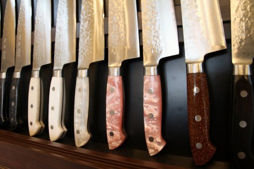 Toshu Made-to-order Japanese chef knives, handle variations
